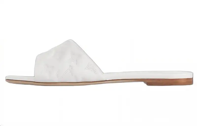 LOUIS VUITTON Revival Slide Slippers Women's White