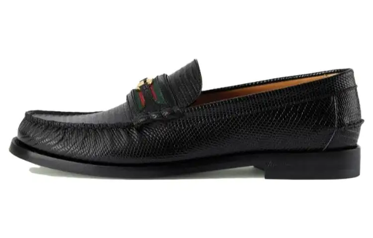 GUCCI Lovelight Series Men's Casual Shoes Men's Black
