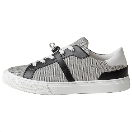 HERMES Day Low top Skateboard Shoes 3cm Women's Black White