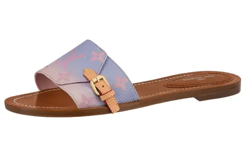 LOUIS VUITTON Lock It Stylish Sandal Women's Pink Purple