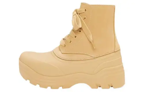 LOEWE Field Leather Ankle Boots Women's Brown