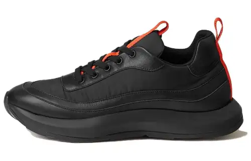 HERMES Gramme Leather Low top Casual Shoes Men's Black