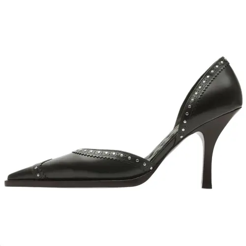 Burberry Bird Slim Heel High Heels 9cm Women's Black