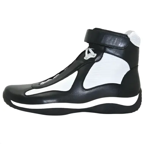 PRADA Nevada Bike High top Casual Shoes Men's Black