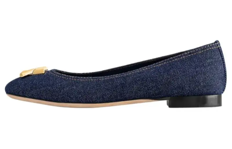 LOUIS VUITTON Shake Denim Metal Detail Casual Shoes Women's Blue