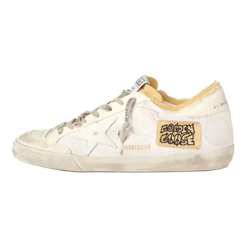 Golden Goose Super Star Dream Maker Skateboard Shoes Men's White Distressed