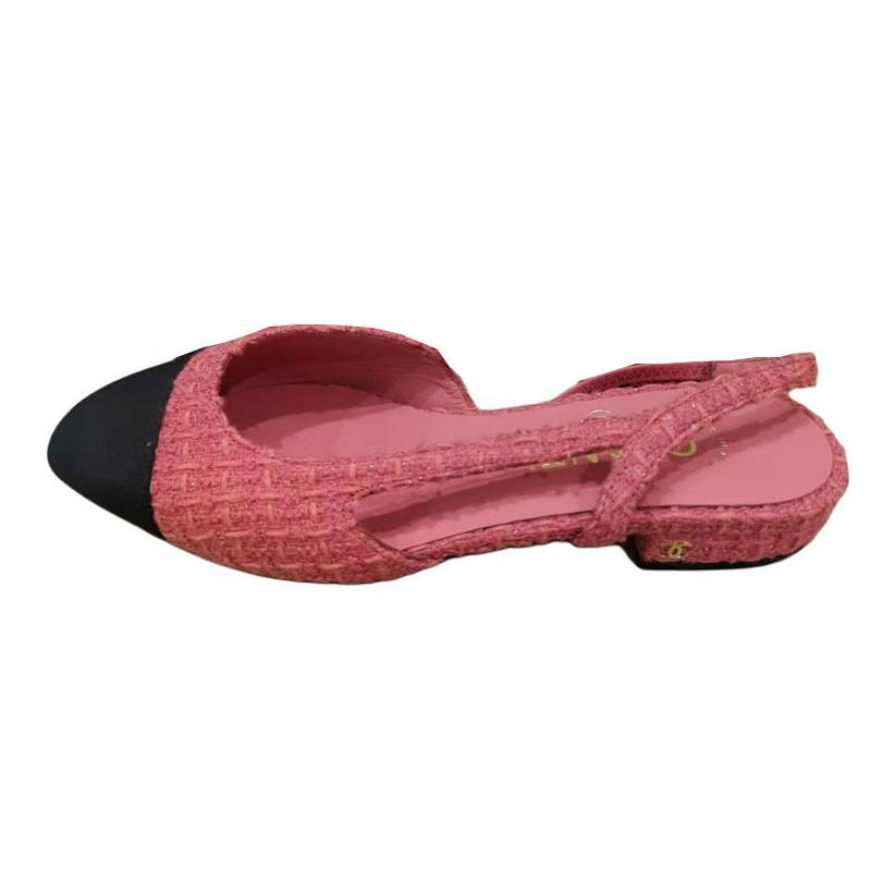 CHANEL 23B Leather Casual Shoes Women's Pink