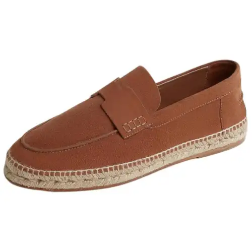 HERMES Trip Espadrilles Men's Red Brown
