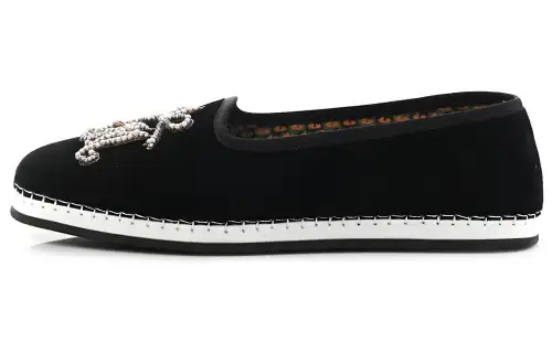 GUCCI Velluto Marmara Suede Loafers Men's Black