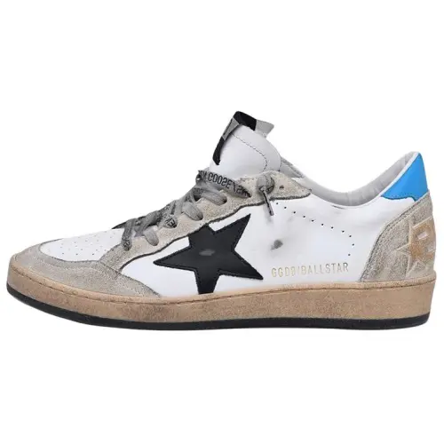 Golden Goose Ball-Star Low White Light Blue