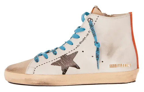 Golden Goose Francy High top Skateboard Shoes Women's White