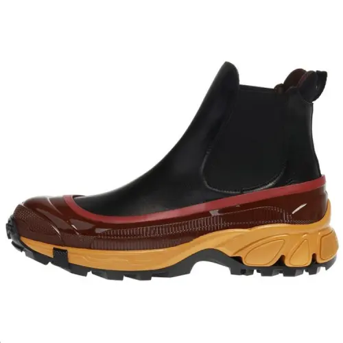 Burberry Leather Short Chelsea Boots Men's Black