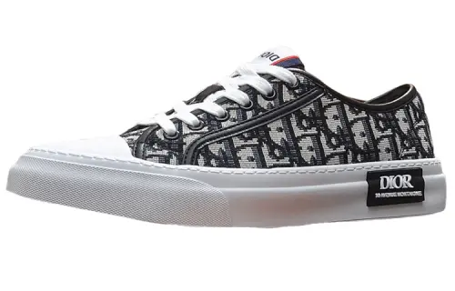 DIOR Low top Skateboard Shoes Men's Gray