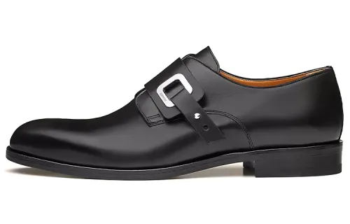 HERMES Denis Dress Shoes Men's Black