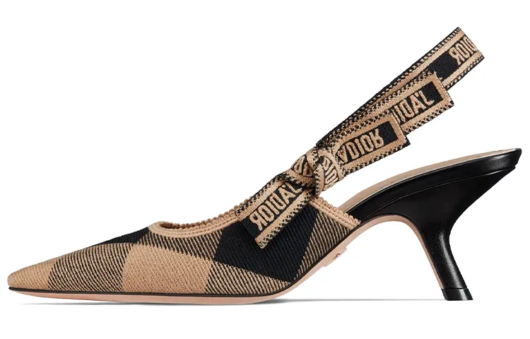 DIOR J'Adior Slim Heel High Heels 7.5 Women's Beige