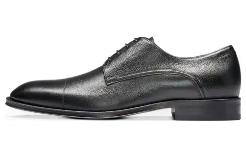 HUGO BOSS Leather Dress Shoes Men's Black