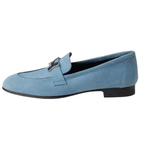 HERMES PARIS Loafers Women's Blue