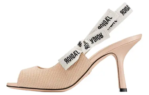 DIOR J'Adior Technical Fabric Slim Heel High Heels 7cm Women's Nude
