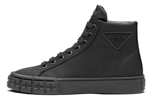 PRADA Wheel High top Skateboard Shoes Women's Black