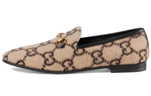 GUCCI Jordaan Gg Wool Loafer Women's