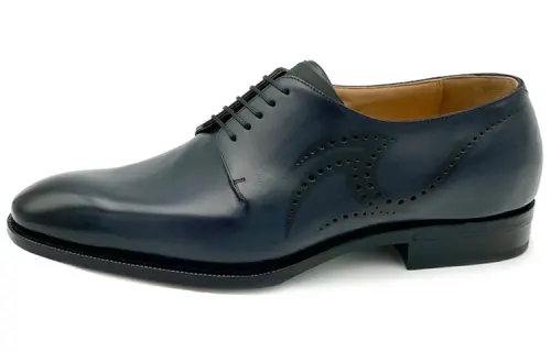 LOUIS VUITTON Varenne Derby Comfortable Casual Shoes Men's Dark Blue