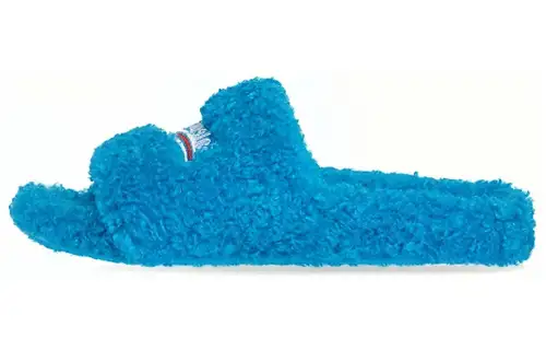 Balenciaga Furry Slide Sky Blue