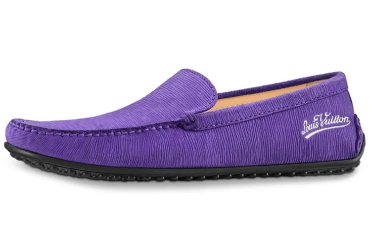 LOUIS VUITTON Pacific Coast Epi Casual Shoes Men's Purple
