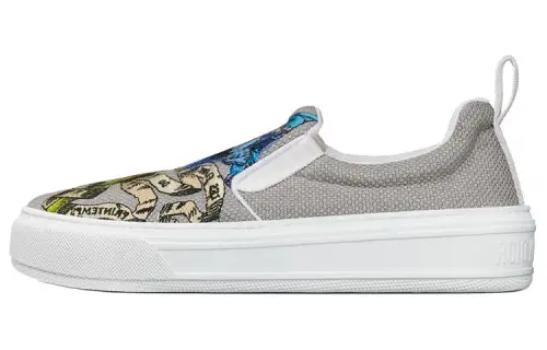 DIOR Solar Low top Low top Stylish Skateboarding Shoes Women's Gray White