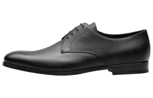 PRADA Saffiano Leather Derby Shoes