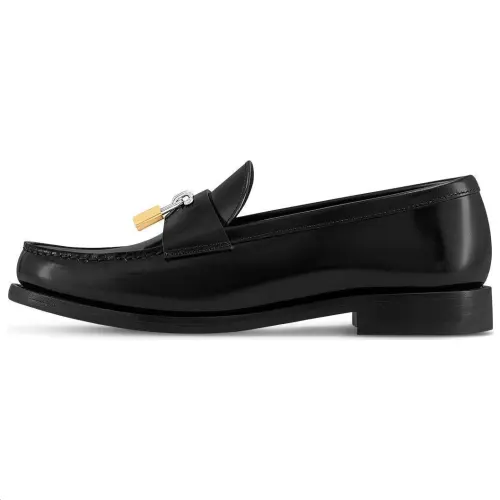 LOUIS VUITTON Chess Loafers Women's Black