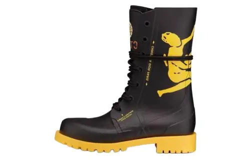 DIOR Ankle Boots Women's Black Yellow