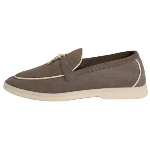 Loro Piana Summer Charms Walk Casual Shoes Women's Gray