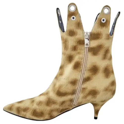 Burberry Jermaine Denim Ankle Boots Women's Yellow