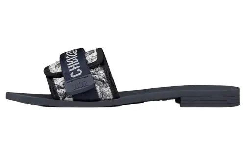 DIOR Diorevolution Slide Slippers Women's Dark Blue