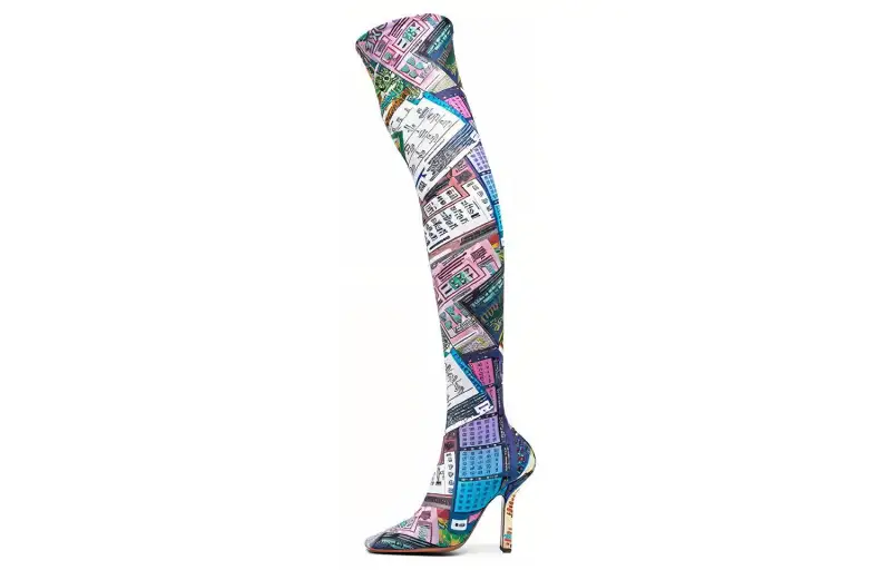 Vetements Over the knee Boots 10.5cm Women's Multicolor