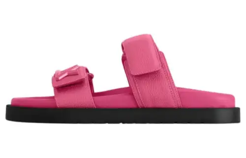 LOUIS VUITTON Sunset Slide Slippers Women's Pink