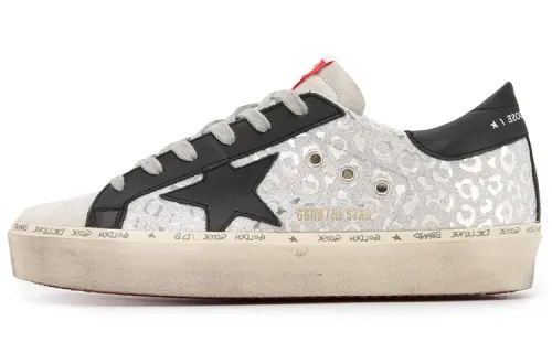Golden Goose Hi Star Low top Skateboard Shoes Women's Gray