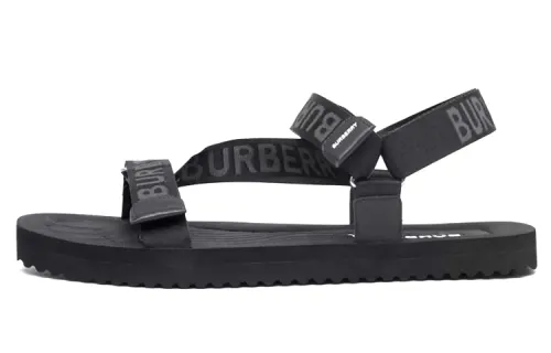 Burberry Lcon Stripes Sandal Men's Black