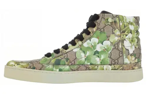 GUCCI Canvas High top Skateboard Shoes Men's Green