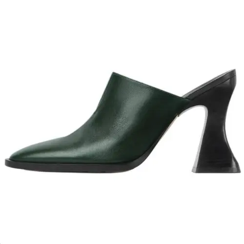 Bottega Veneta Closed Toe Slippers 10cm Women's Dark Green