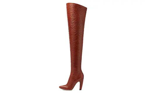 Bottega Veneta Canalazzo Over the knee Boots 10cm Women's Burnt Orange
