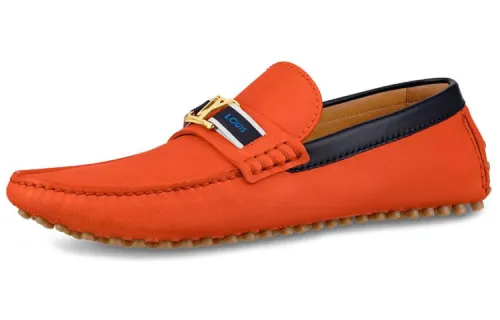 LOUIS VUITTON Lv Hockenheim Moccasin Shoes 'Orange'