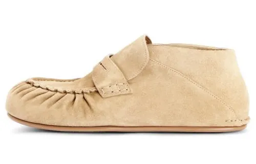 LOEWE Leather Men's Casual Shoes Men's Gold