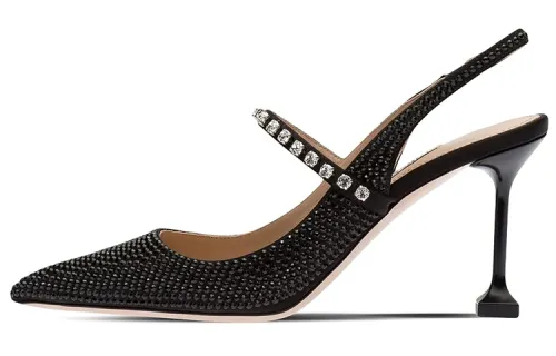 MIU MIU Embellished 105mm Textured Pumps