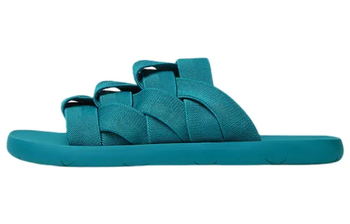 Bottega Veneta Plat Slide Slippers Men's Blue