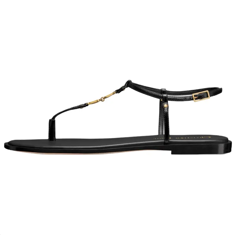 DIOR C'est Dior One Strap Sandals Women's Black