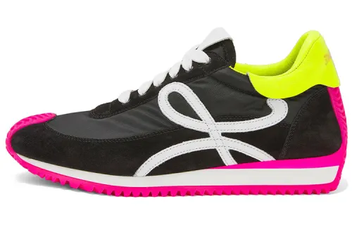LOEWE Flow Runner Low top Casual Shoes Women's Black White Red