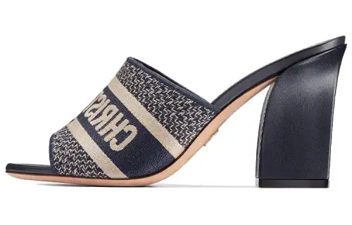 DIOR Dway Slide Slippers Women's Dark Blue