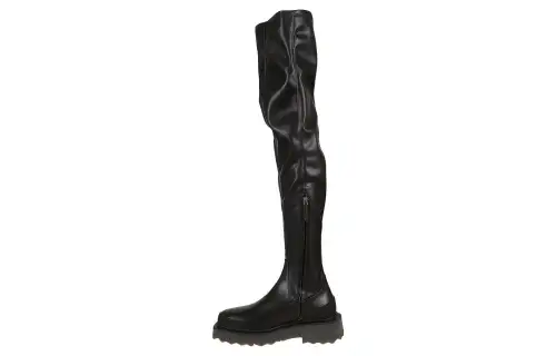 OFF WHITE Knee high Boots Women's Black
