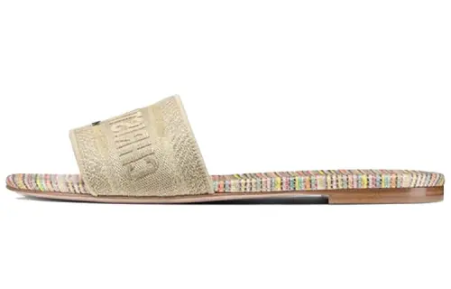 DIOR Dway Slide Slippers Women's Khaki